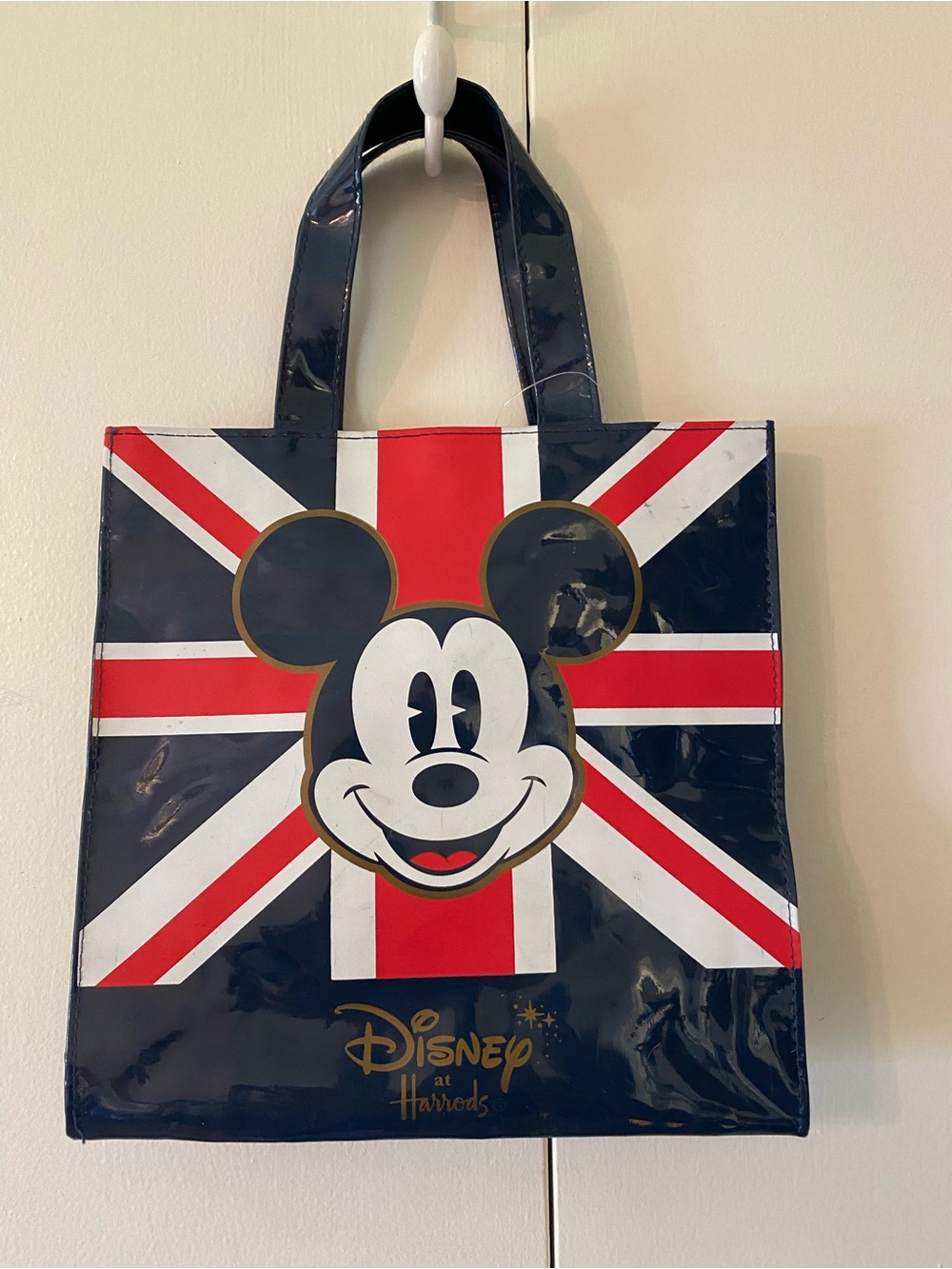 Disney Navy, Red & White Mickey Union Jack Coated Tote
